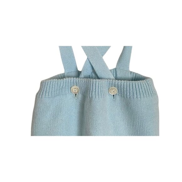 Sarah Louise Baby Boy Knit Footie One Piece Overalls Photoshoot Adorable‎ 6 Mos - Picture 2 of 8